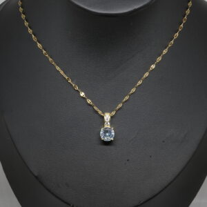 שרשרת עם תליון זירקון מעלף, מושלם לאישה זהוב