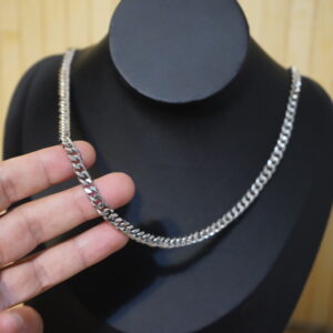 שרשרת קובנית מנירוסטה לגבר